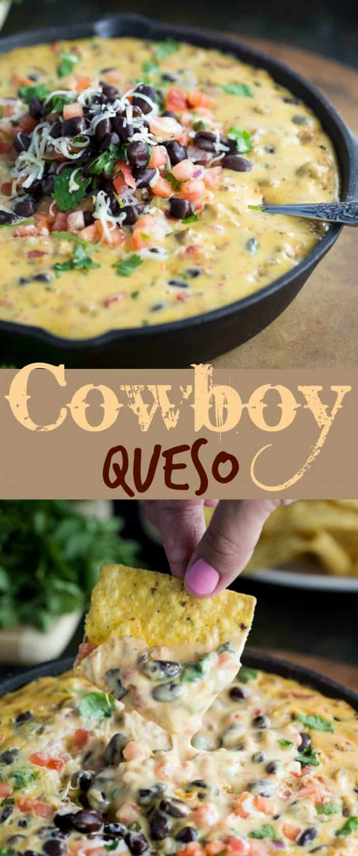 A warm and savory queso dip with your favorite ale, ground beef, tomatoes, black beans, and fresh cilantro. | The Cozy Cook | #dip #appetizer #football #mexican #cheese #gameday #queso #blackbeans #beef #recipe #fingerfood #easyrecipes #partyfood #snacks